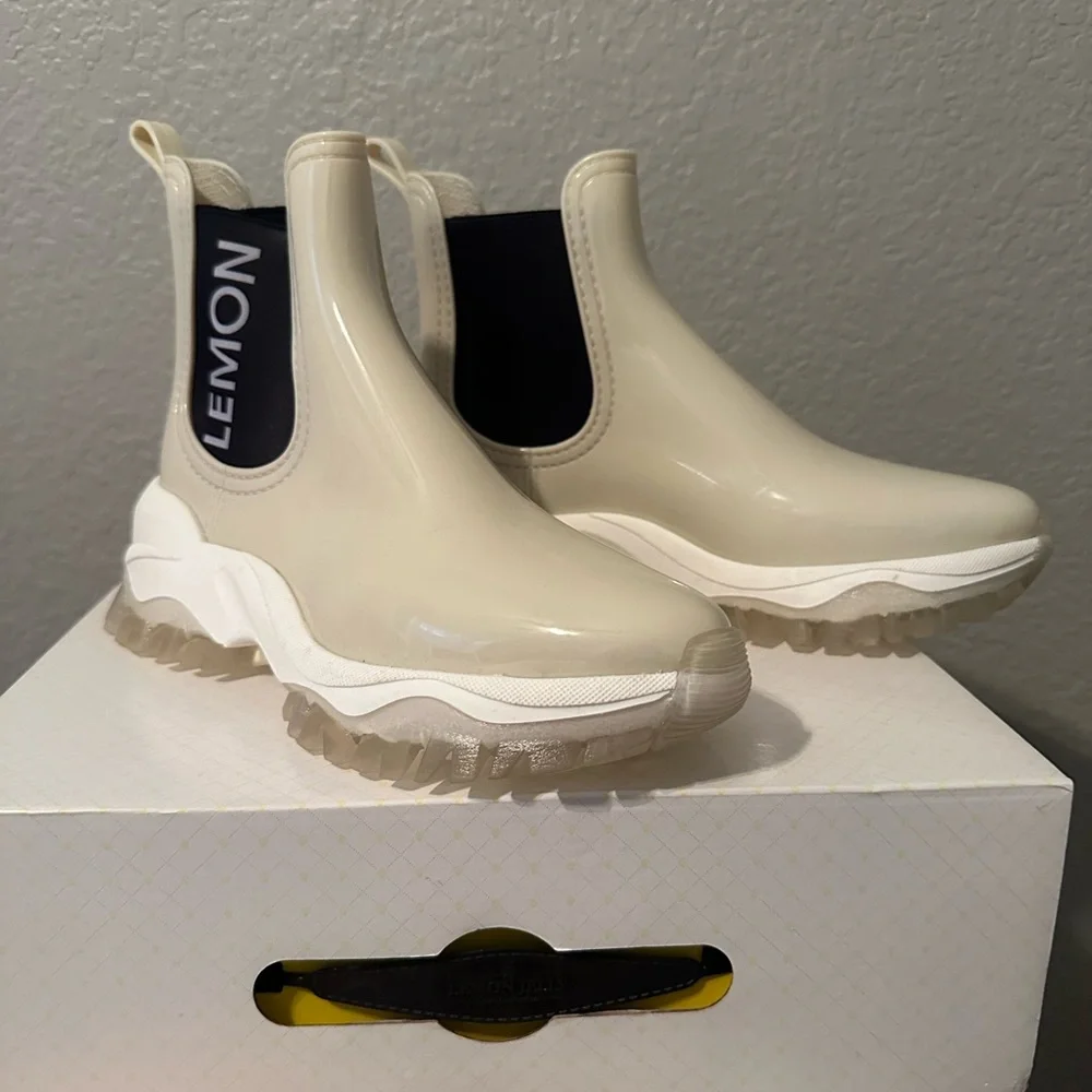 Lemon Jelly Rain Boot in Cotton - Picture 1 of 7